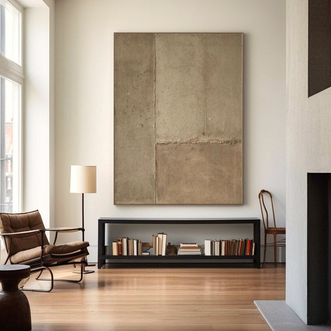 Abstract Painting #CXA 008 | Abstract Canvas Wall Art | QSQart — Front View | Abstract Oil Painting for Home Decor
