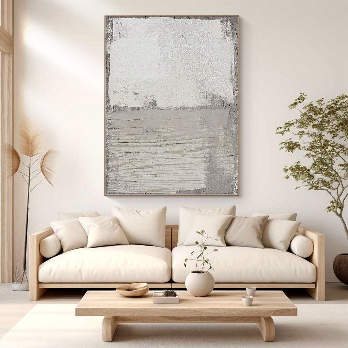 Abstract Painting #CXA 003 | Abstract Canvas Wall Art | QSQart — Front View | Abstract Oil Painting for Home Decor
