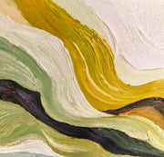 Mountain Rhythms – Heavy Texture Earth-Tone Abstract Painting | Modern Wabi-Sabi Large Living Room Art #Q 546