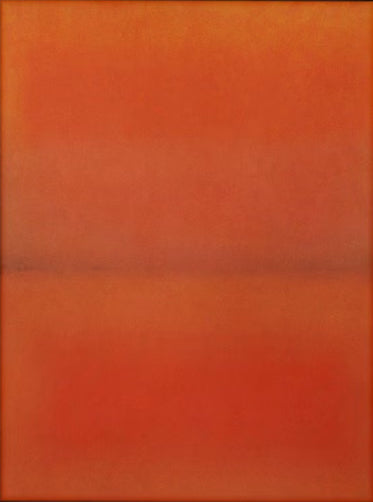 Abstract Orange Red Wall Art | MuroArt #WG 104 — Front View | Abstract Oil Painting for Home Decor