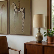 "Vintage Americana Art" - Modern Heavy Impasto Abstract Artwork | Rich Color Palette Knife Painting | Luxury Two-Panel Vertical Wall Art #Q 10