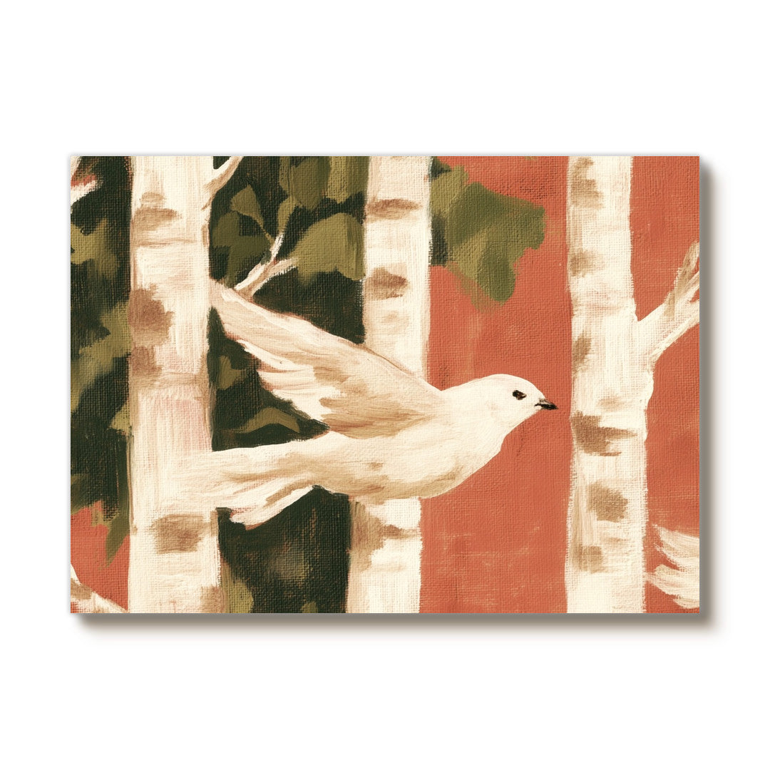 Autumn Messenger — Front View | Abstract Oil Painting for Home Decor
