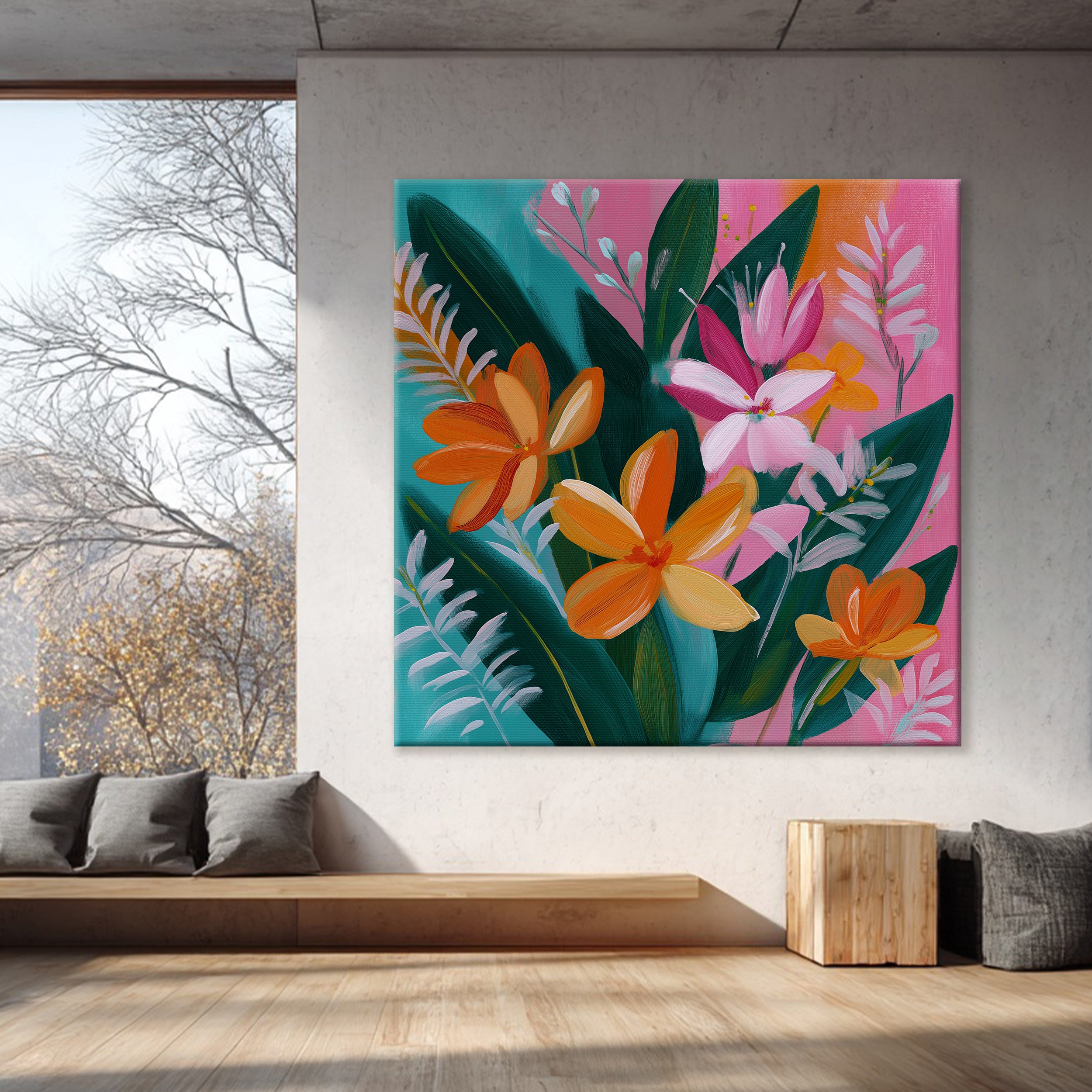 Flower & Tree art #QS055