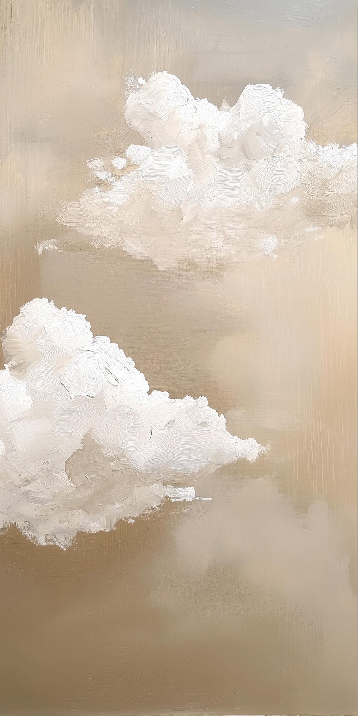 Abstract Modern Dreamy Cloud Art | ArtvistaGallery  #WG 118 — Front View | Abstract Oil Painting for Home Decor