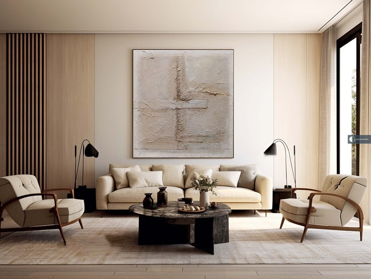 Abstract Painting #CXA 006 | Abstract Canvas Wall Art | QSQart — Front View | Abstract Oil Painting for Home Decor