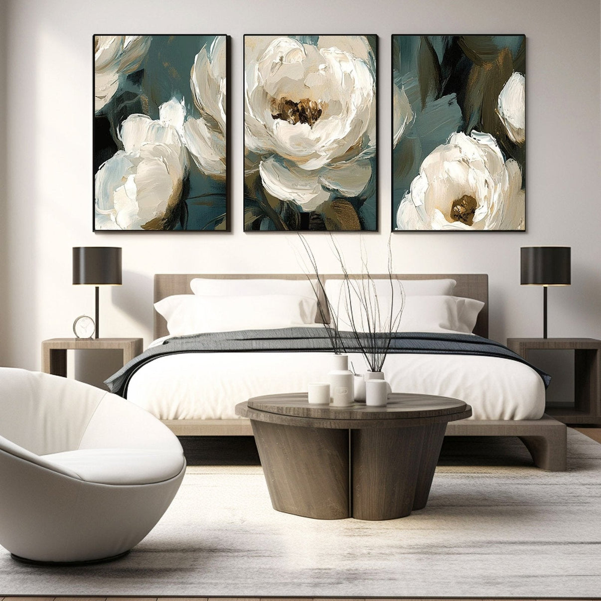 3D Textured Painting "L’Éphémère Éternité" — Front View | Abstract Oil Painting for Home Decor