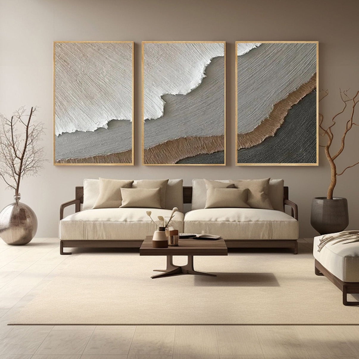 3D Textured Painting "	Óxido de Sueños" — Front View | Abstract Oil Painting for Home Decor