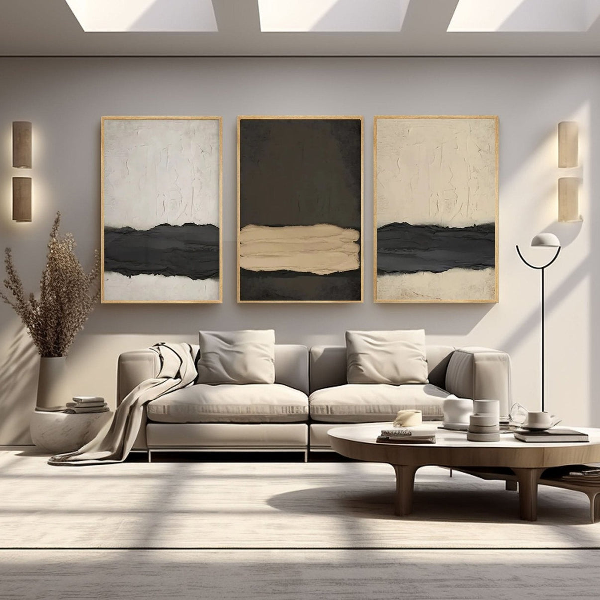 3D Textured Painting "Tiempo Suspendido" — Front View | Abstract Oil Painting for Home Decor