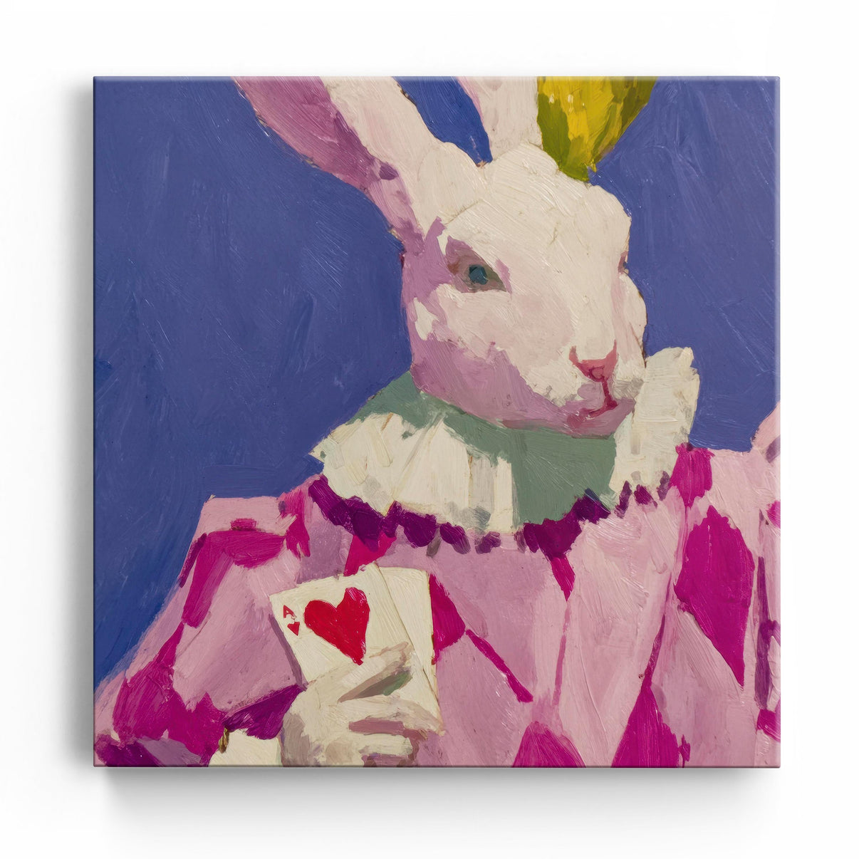 A Small Parade For Us | Abstract Canvas Wall Art | QSQart — Front View | Abstract Oil Painting for Home Decor