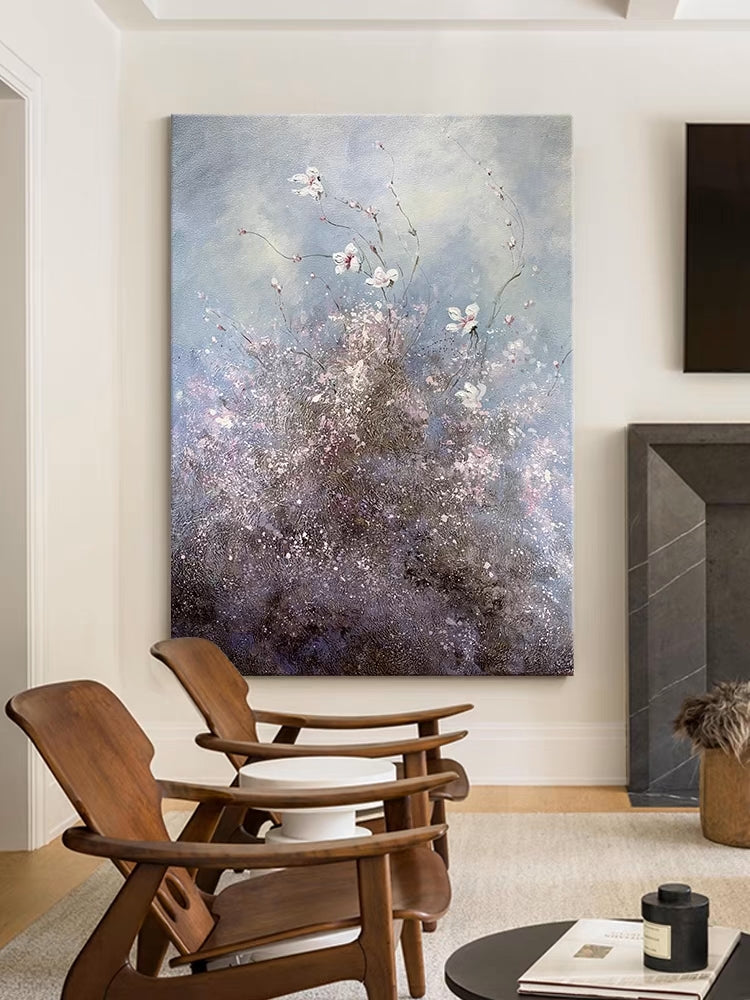 Above Simplicity | Abstract Urban Canvas Wall Art | QSQart — Front View | Abstract Oil Painting for Home Decor