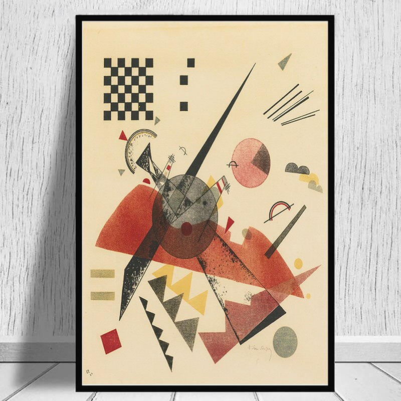 Abstract Geometric Art Print: Dynamic Shape Composition for Wall Art — Front View | Abstract Oil Painting for Home Decor