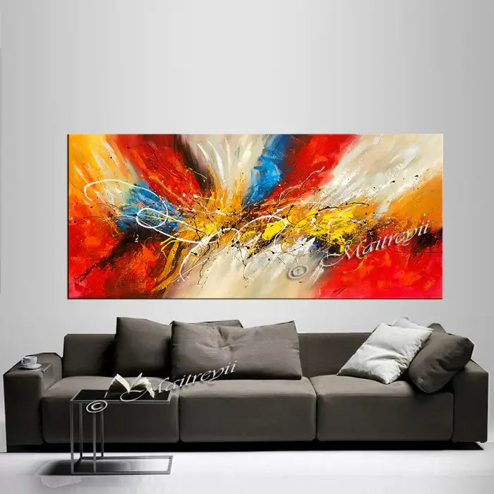 Abstract Modern Art Oil Painting | Canvas Wall Art-Amazing Abstract 12 — Front View | Abstract Oil Painting for Home Decor