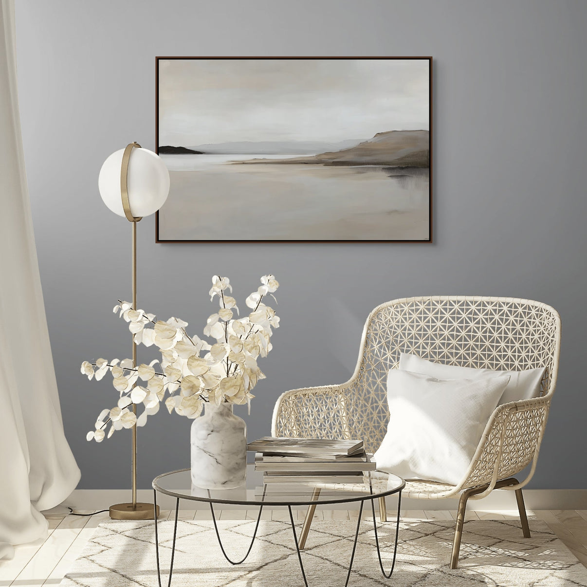 A Moment Alone | Abstract Canvas Wall Art | QSQart — Front View | Abstract Oil Painting for Home Decor