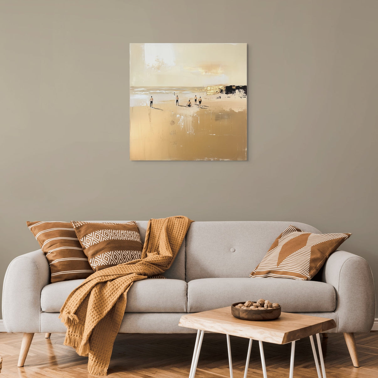 A Day Off | Abstract Canvas Wall Art | QSQart — Front View | Abstract Oil Painting for Home Decor