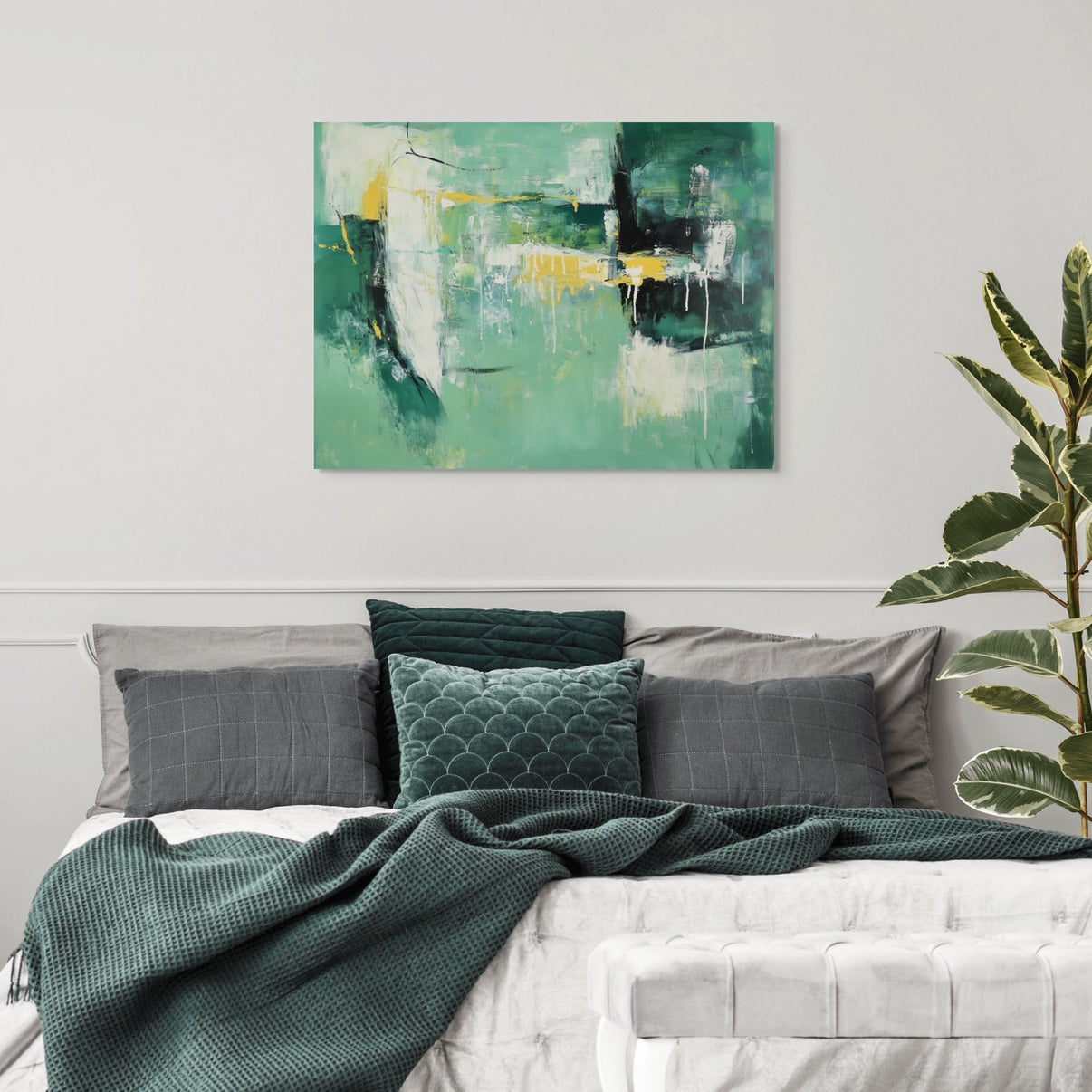 A Fine Balance | Abstract Canvas Wall Art | QSQart — Front View | Abstract Oil Painting for Home Decor