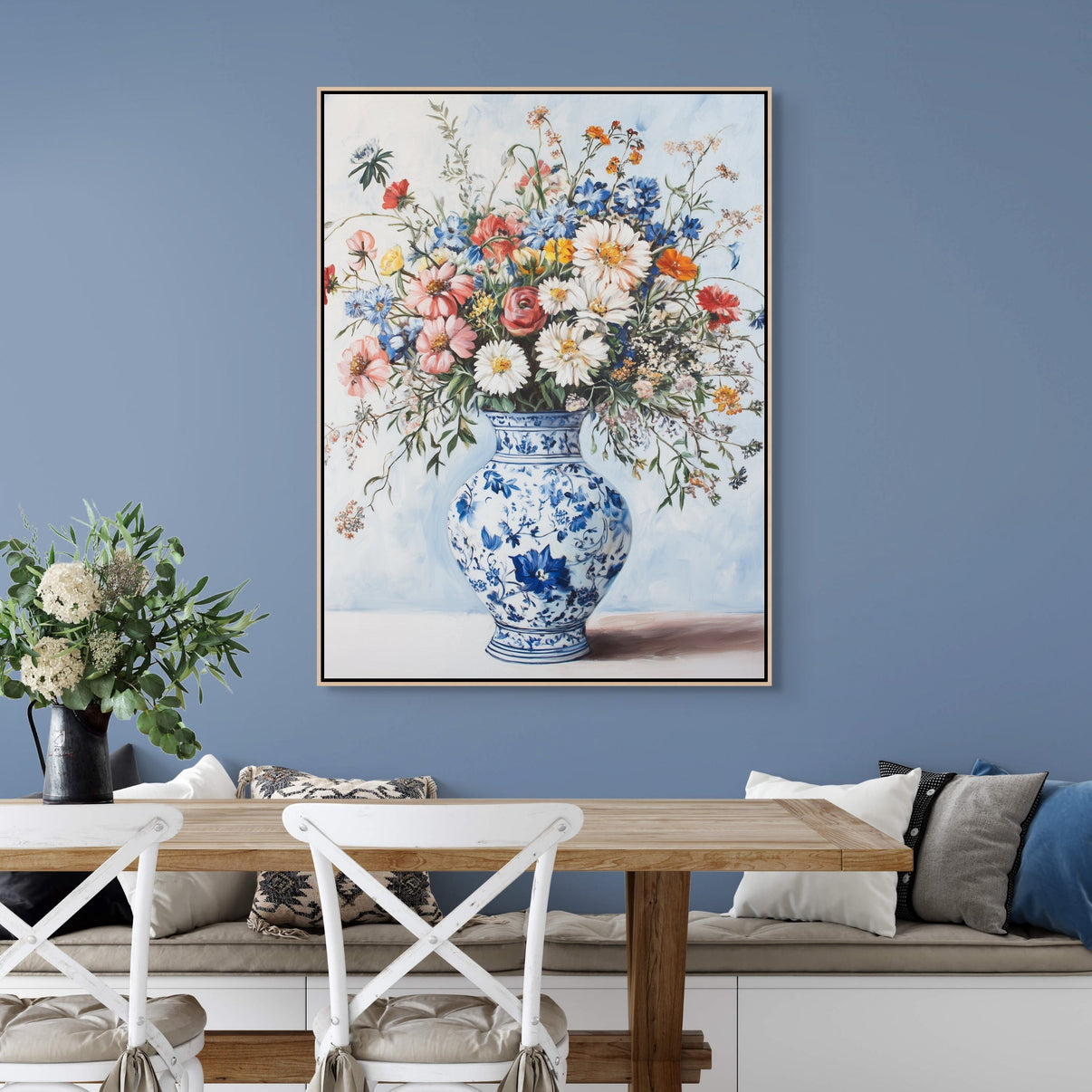 An Arrangement | Hand-Painted Canvas Art | QSQart — Front View | Abstract Oil Painting for Home Decor