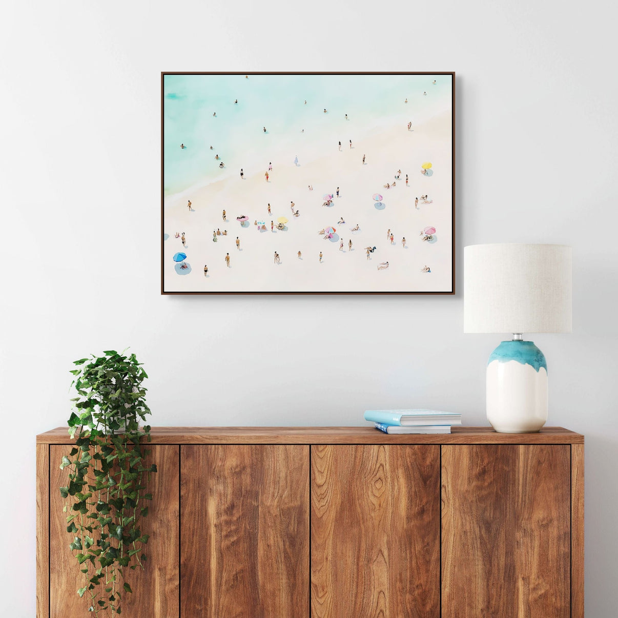 Afternoon Drift | Hand-Painted Canvas Art | QSQart — Front View | Abstract Oil Painting for Home Decor
