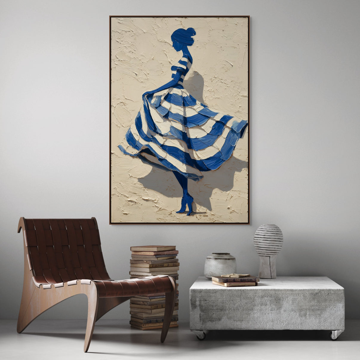 Aegon Rhapsody | Hand-Painted Canvas Art | QSQart — Front View | Abstract Oil Painting for Home Decor