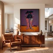 "POP Art" - Modern Heavy Impasto Abstract Artwork | Rich Color Palette Knife Painting | Luxury Vertical Wall Art #Q 54