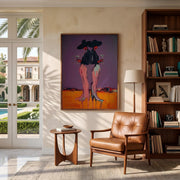 "POP Art" - Modern Heavy Impasto Abstract Artwork | Rich Color Palette Knife Painting | Luxury Vertical Wall Art #Q 54
