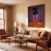 "POP Art" - Modern Heavy Impasto Abstract Artwork | Rich Color Palette Knife Painting | Luxury Vertical Wall Art #Q 54