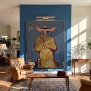 "POP Art" - Modern Heavy Impasto Abstract Artwork | Rich Color Palette Knife Painting | Luxury Vertical Wall Art #Q 58