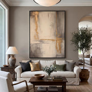 "Abstract Art｜Gold Foil Luxury" - Modern Heavy Impasto Abstract Artwork | Rich Color Palette Knife Painting | Luxury Two-Panel Vertical Wall Art #Q 41