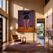 "POP Art" - Modern Heavy Impasto Abstract Artwork | Rich Color Palette Knife Painting | Luxury Vertical Wall Art #Q 54