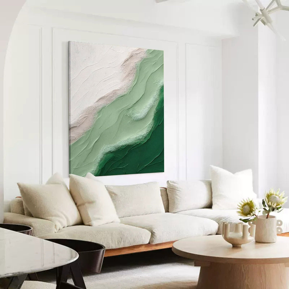 Abstract Canvas Art #AB050 | Abstract Canvas Wall Art | QSQart — Front View | Abstract Oil Painting for Home Decor