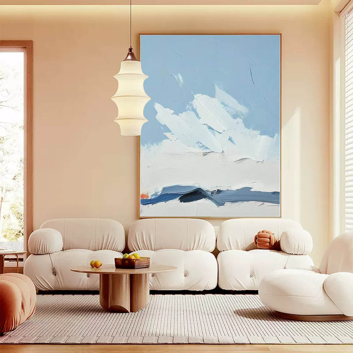 Abstract Canvas Art #AB051 | Abstract Canvas Wall Art | QSQart — Front View | Abstract Oil Painting for Home Decor