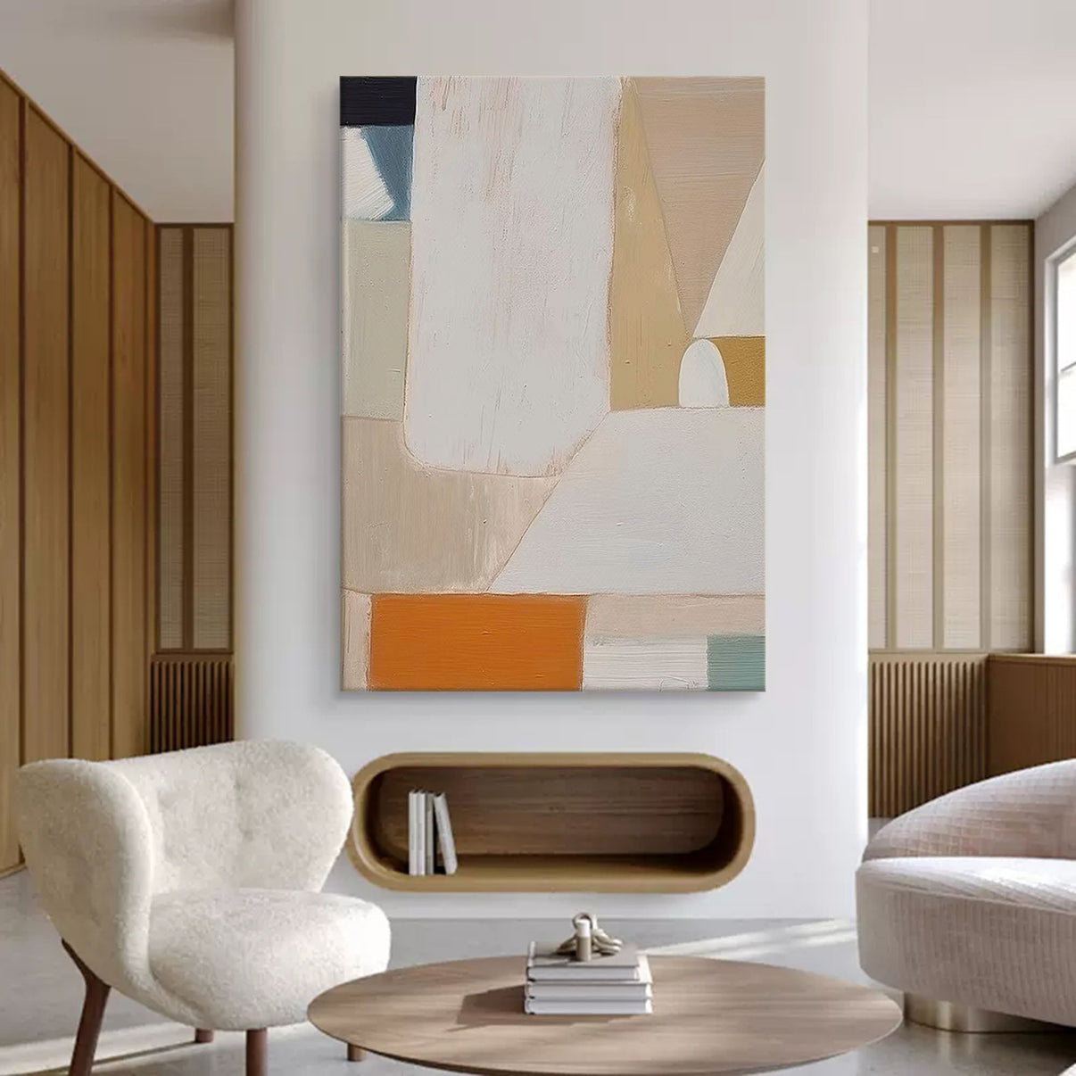 Abstract Canvas Art #AB048 | Abstract Canvas Wall Art | QSQart — Front View | Abstract Oil Painting for Home Decor