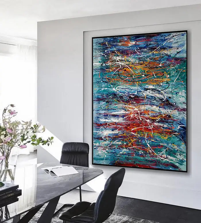 Abstract Angel Paintings | Handmade Spiritual Art — Front View | Abstract Oil Painting for Home Decor