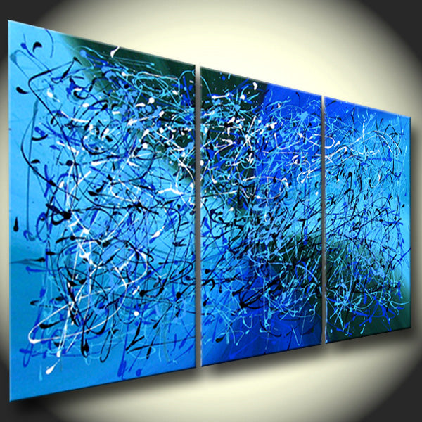 Abstract Canvas Wall Art – Extra Large Modern Painting — Front View | Abstract Oil Painting for Home Decor
