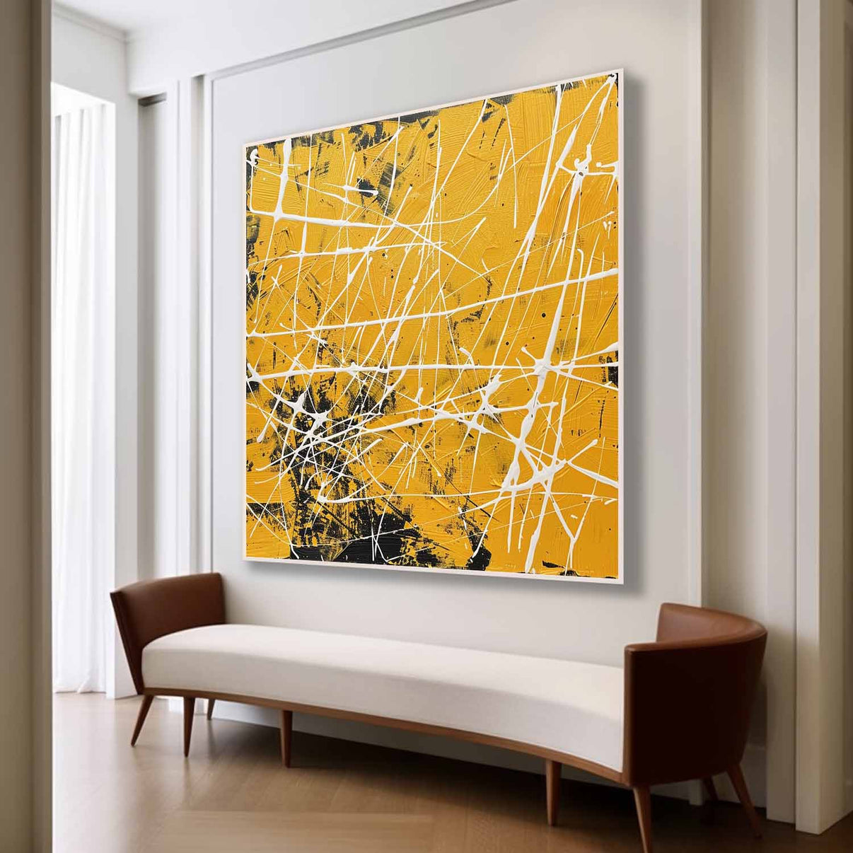 Abstract Expressionist Art #AEA047 — Front View | Abstract Oil Painting for Home Decor