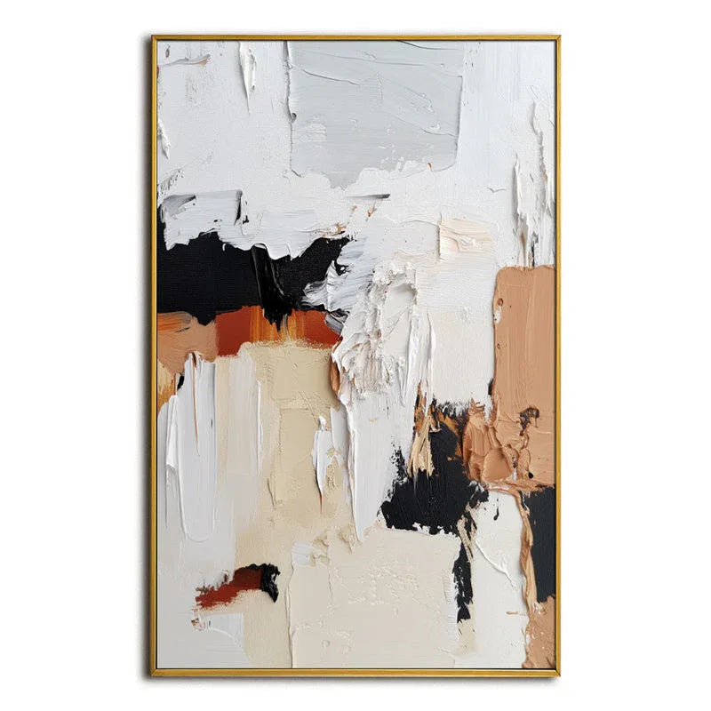 Abstract Symphony — Front View | Abstract Oil Painting for Home Decor