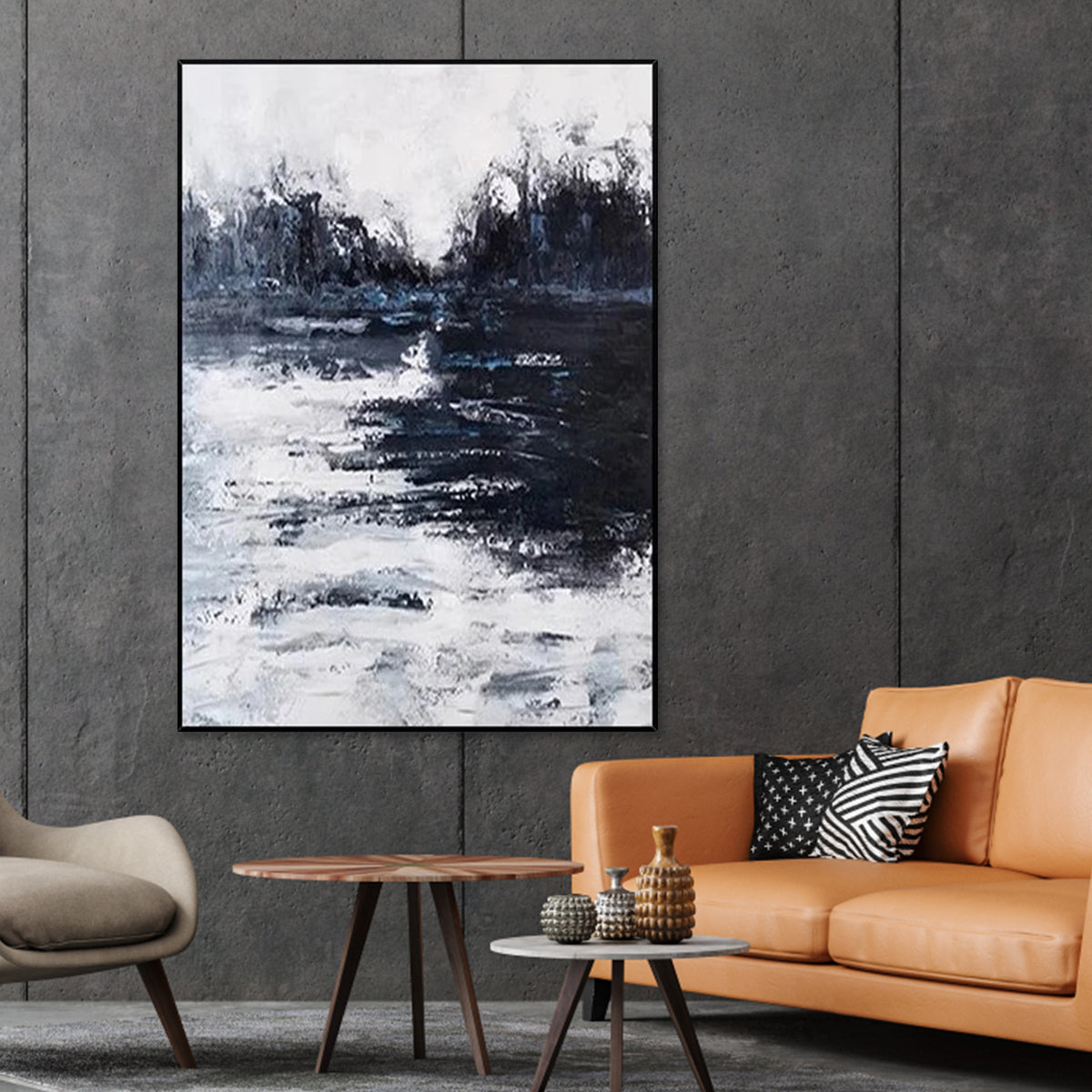 A World of Wonder | Abstract Canvas Wall Art | QSQart — Front View | Abstract Oil Painting for Home Decor