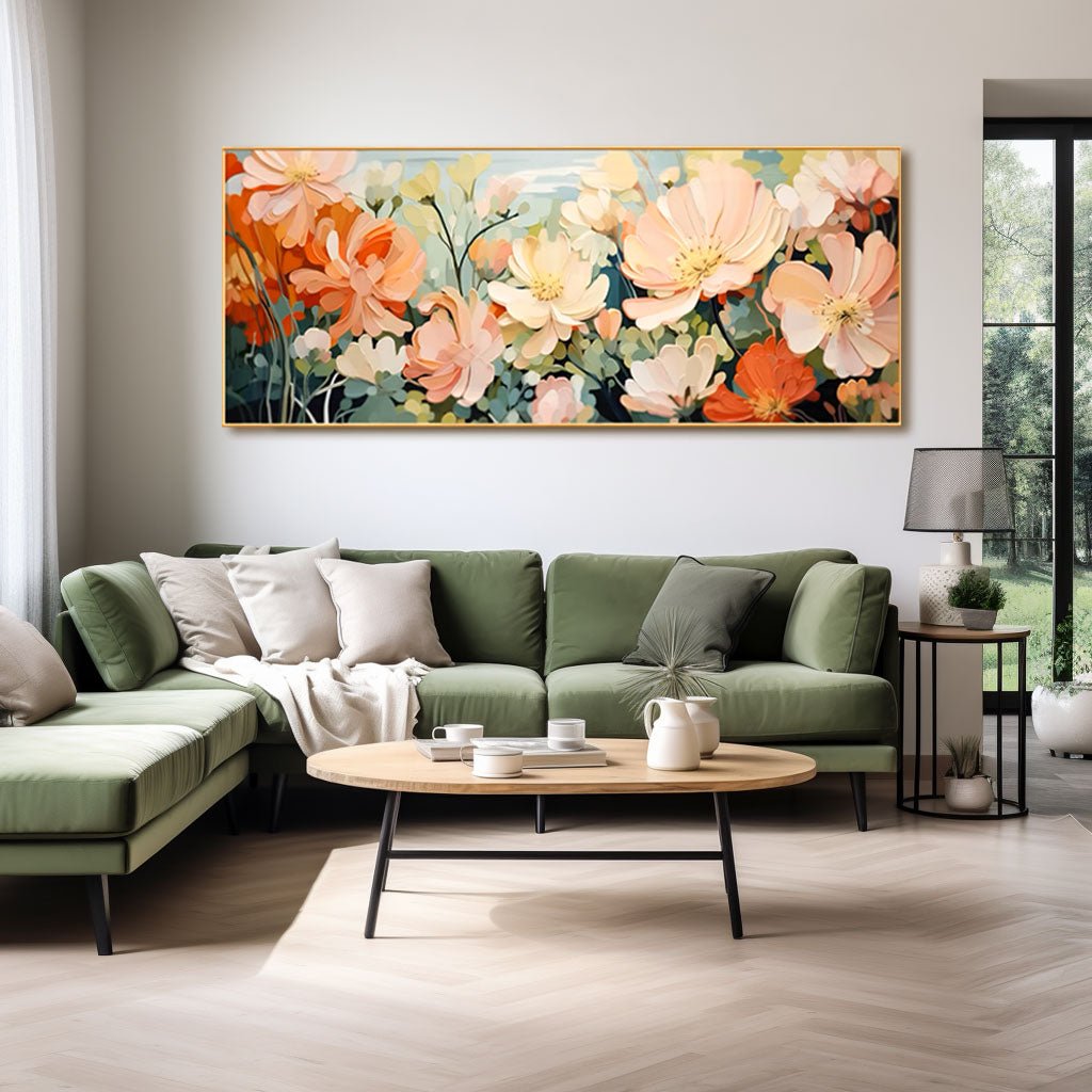 Abstract Colorful Painting "Dreams in Bloom" — Front View | Abstract Oil Painting for Home Decor