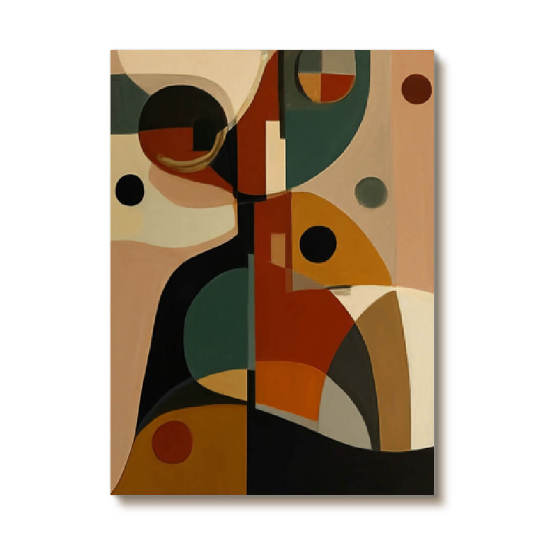 Abstract Contours — Front View | Abstract Oil Painting for Home Decor