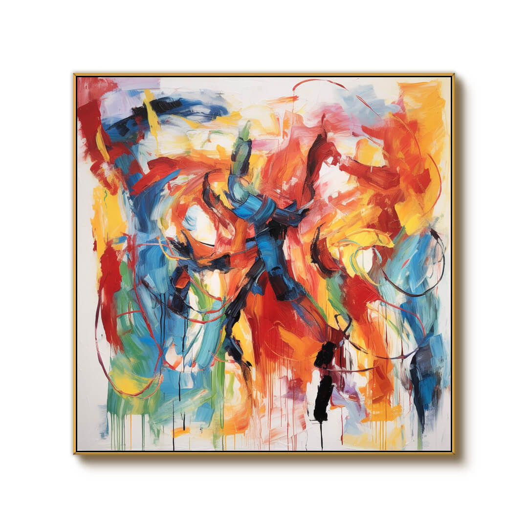 All Messed Up — Front View | Abstract Oil Painting for Home Decor