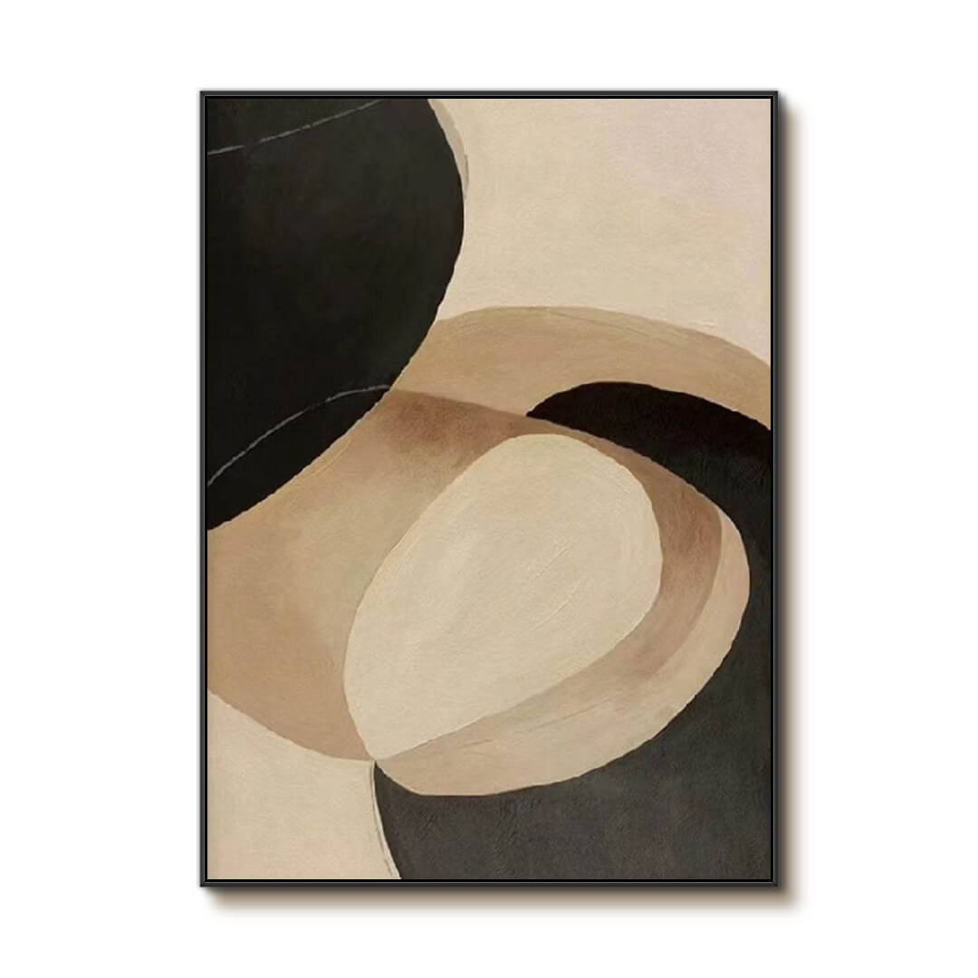 Arc Momentum — Front View | Abstract Oil Painting for Home Decor