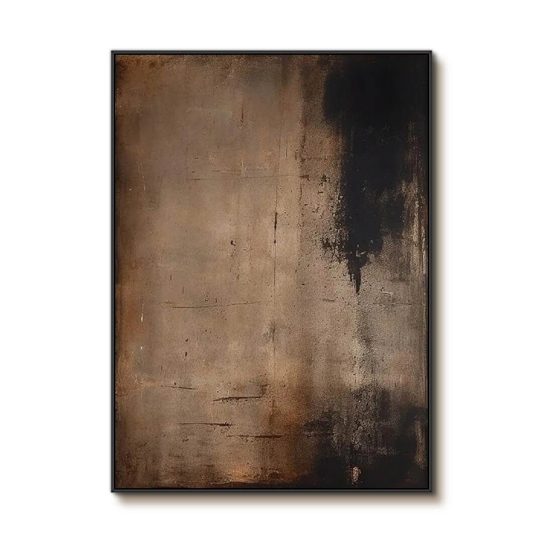 Ashen Fold — Front View | Abstract Oil Painting for Home Decor