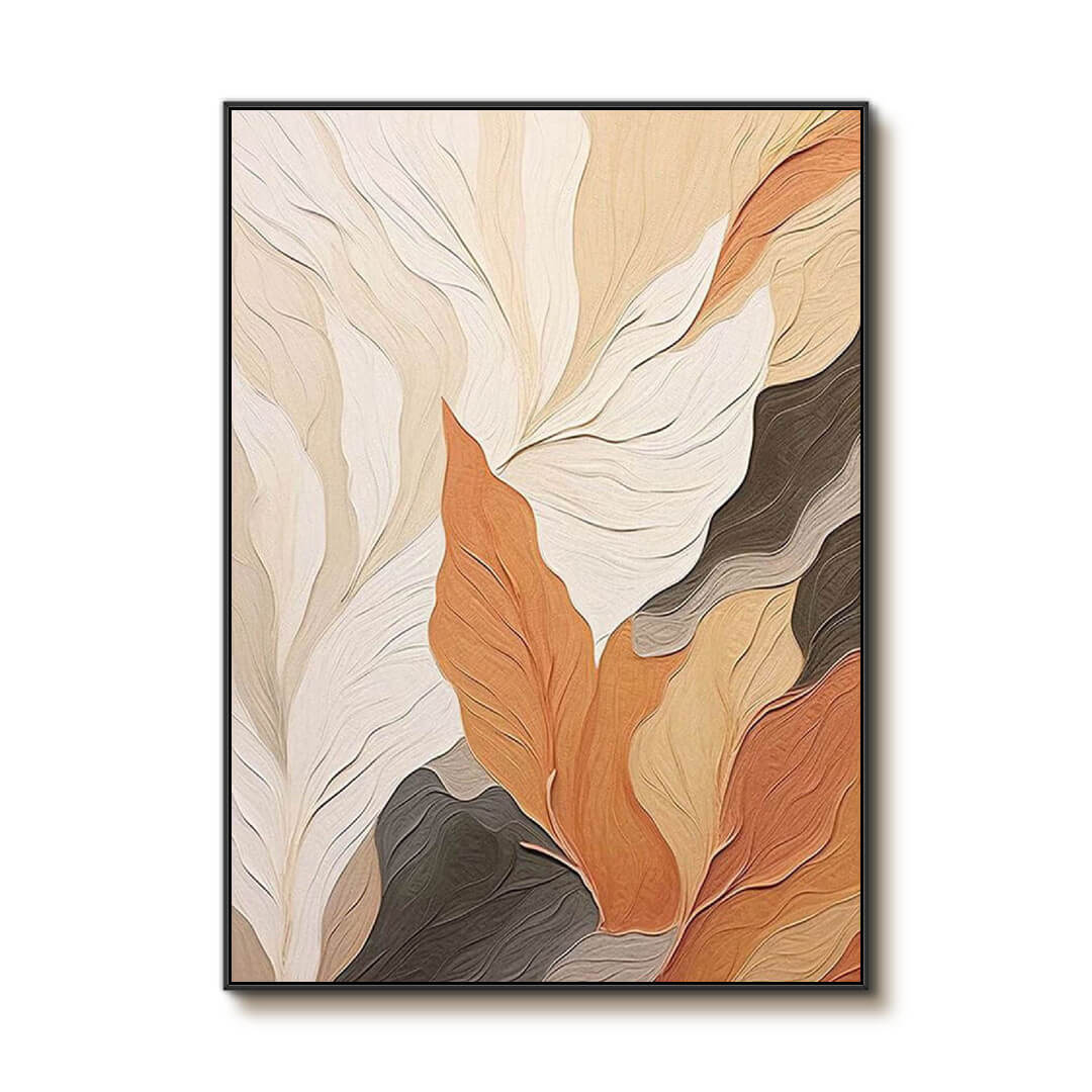Autumn Leaves — Front View | Abstract Oil Painting for Home Decor