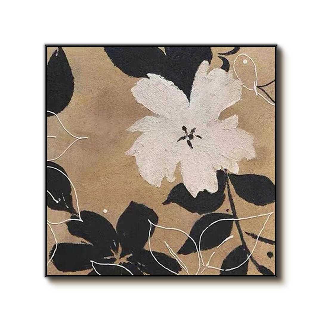 Autumn Whispers — Front View | Abstract Oil Painting for Home Decor