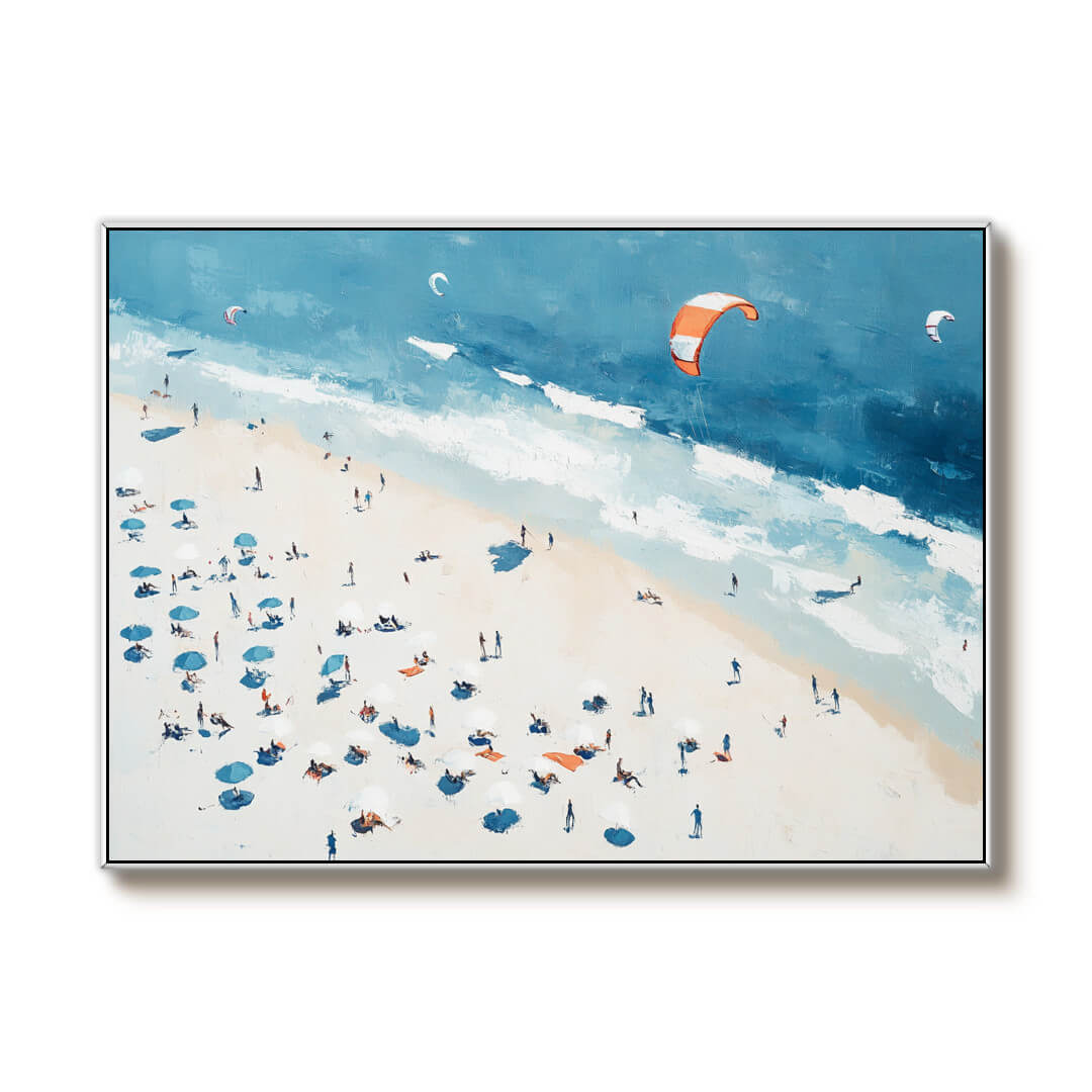 Beach Week — Front View | Abstract Oil Painting for Home Decor