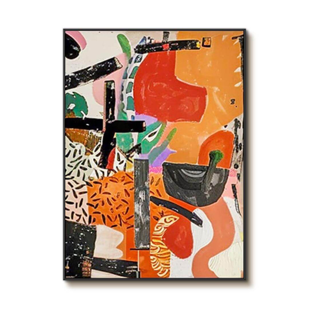 Big Celebration — Front View | Abstract Oil Painting for Home Decor