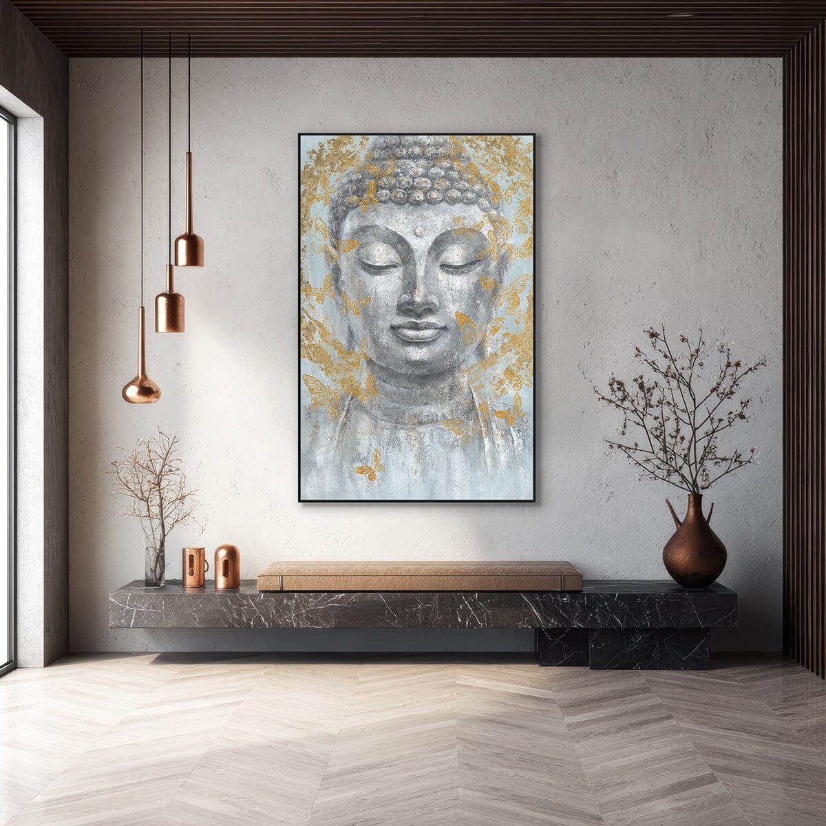 Butterfly Calm — Front View | Abstract Oil Painting for Home Decor