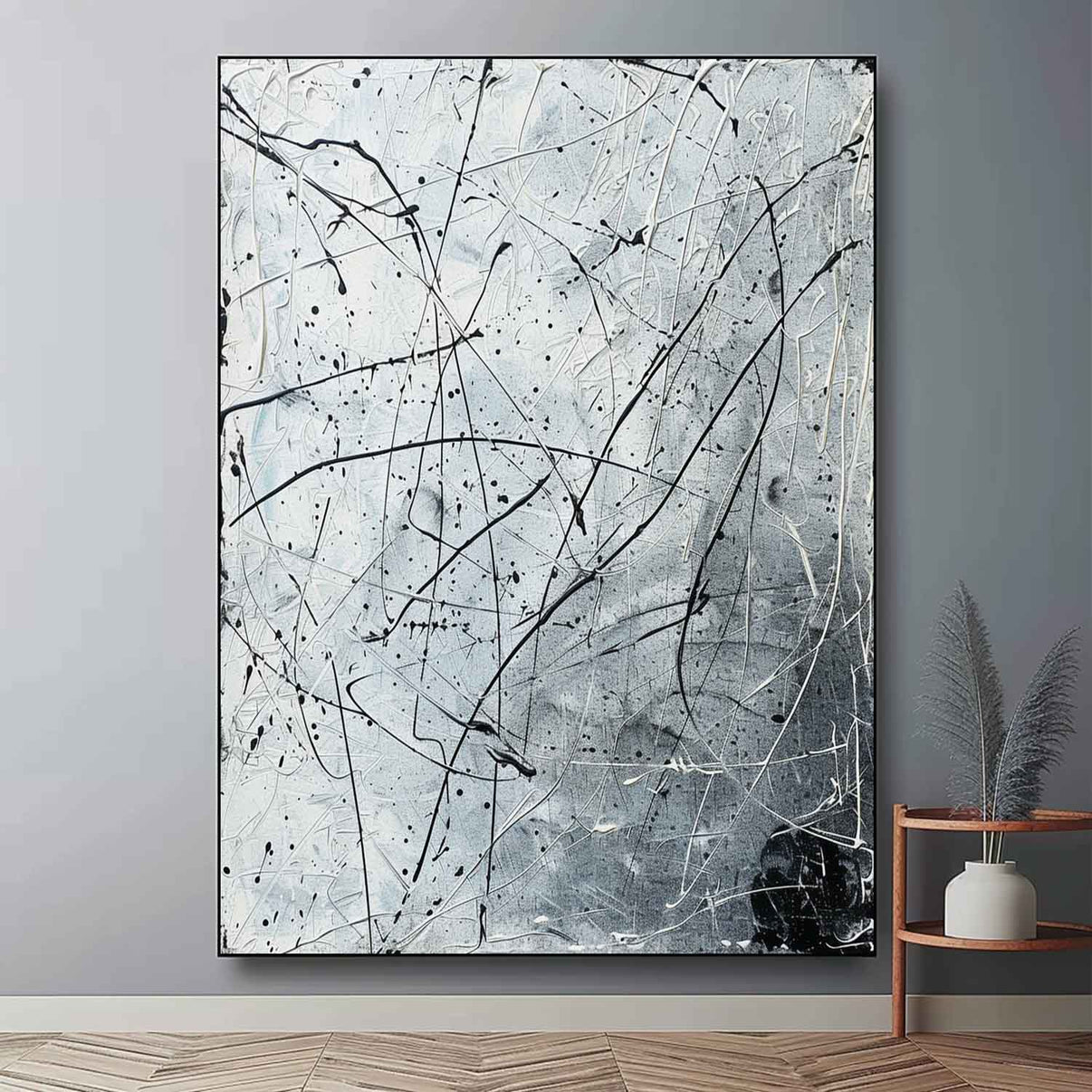 Abstract Expressionist Art #AEA019 — Front View | Abstract Oil Painting for Home Decor