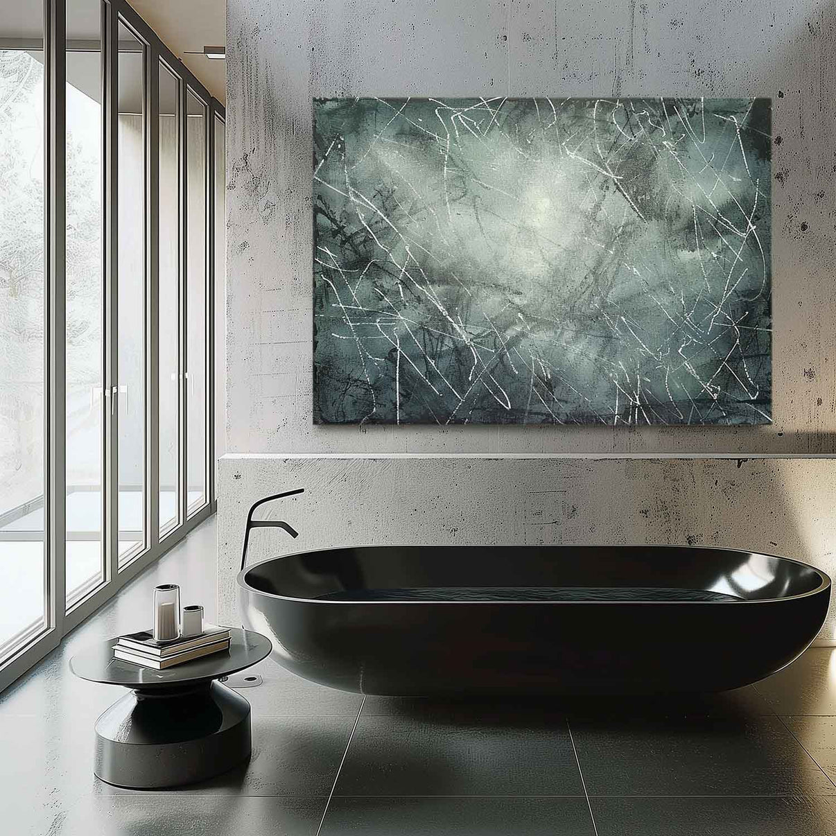 Abstract Expressionist Art #AEA020 — Front View | Abstract Oil Painting for Home Decor