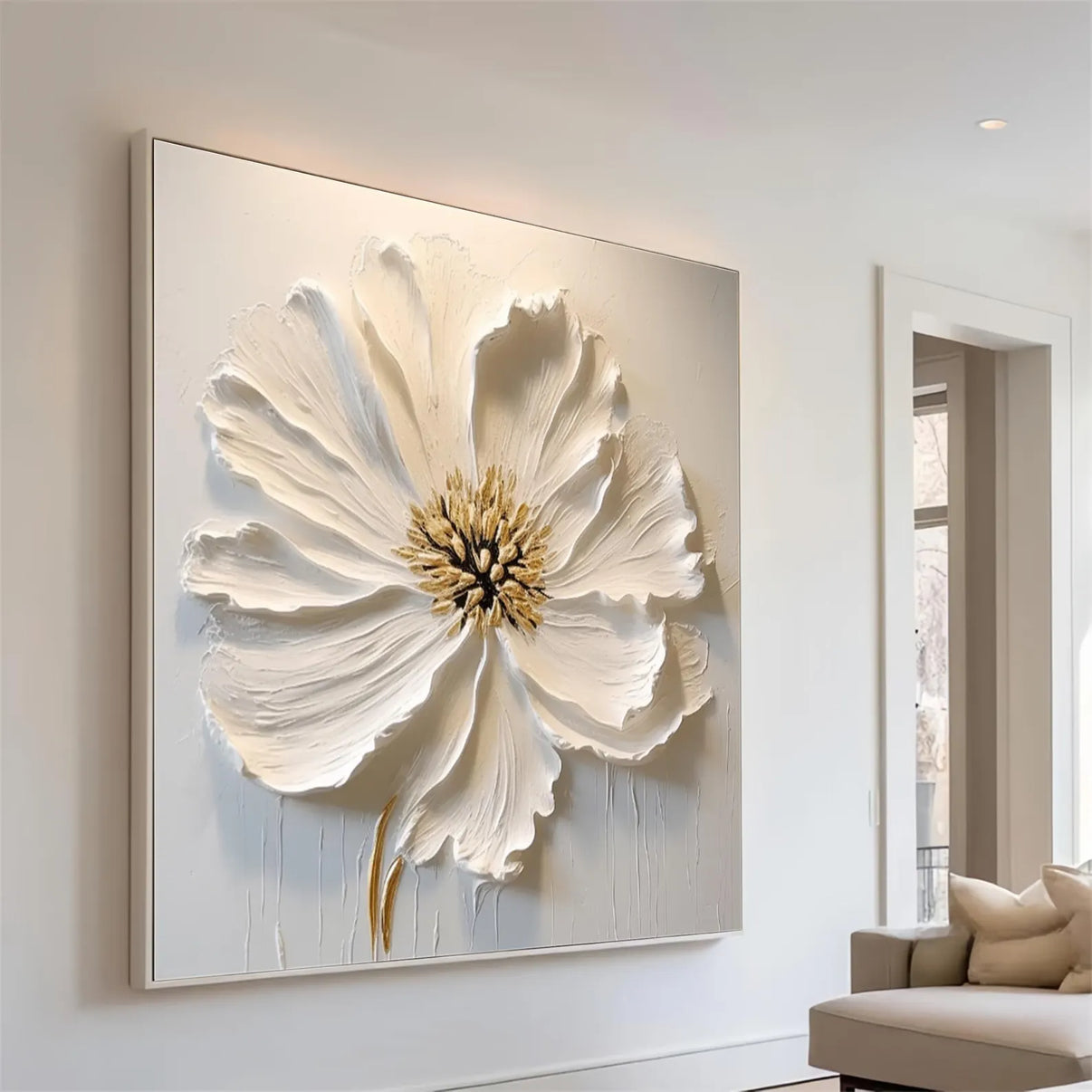 Abstract Painting | Opulence | Abstract Canvas Wall Art | QSQart — Front View | Abstract Oil Painting for Home Decor