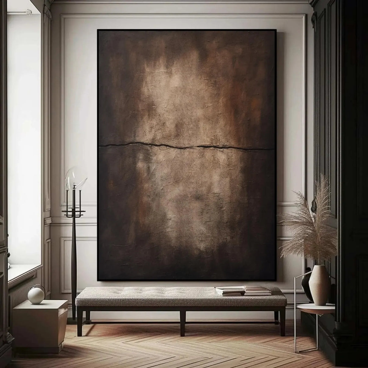 Archetype | Hand-Painted Canvas Art | QSQart — Front View | Abstract Oil Painting for Home Decor